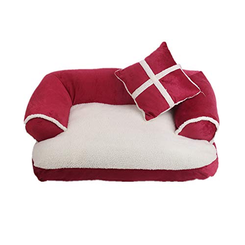 Hundehöhle Kleine Hunde Hundehaus Für Drinnen Katzen Bett Warmes Hundebett Hundebett Haustier-Innenhaus Katzenbetten Tragbares Hundebett Rose red von Lidylinashop