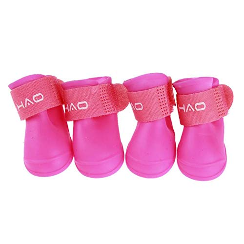 Hundeschuhe Pfotenschutz Pfotenschutz Hund Hundepfotenschutz Hundestiefel für verletzte Pfoten wasserdicht Hundeschuhe rutschfeste Hundesocken pink,XL von Lidylinashop