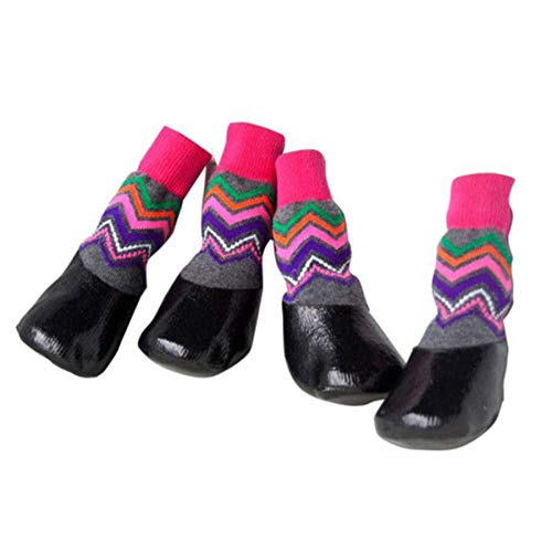 Hundeschuhe Sommer Pfotenschutz Hund Hitze Hund Regenstiefel rutschfeste Hundesocken Hundeschuhe rutschfest Hundepfotenschutz pink,#0 von Lidylinashop