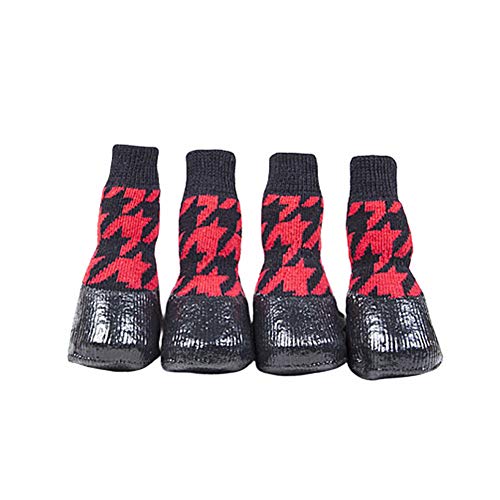 Hundeschuhe Sommer Pfotenschutz Hund Hitze Hund Regenstiefel rutschfeste Hundesocken Hundeschuhe rutschfest Hundepfotenschutz red,#0 von Lidylinashop