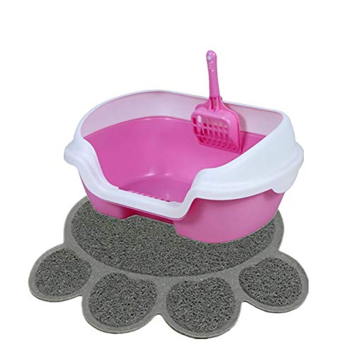 Katzentoilette Katze Katzentoilette Matte Katzentoilette Katzenstreutablett klein Selbstreinigende Katzenstreu Selbstreinigende Katzentoilette pink von Lidylinashop