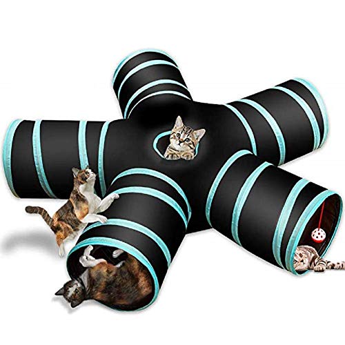 Katzentunnel Katzen Spielsachen Haustiertunnel Indoor Katzenübungsspielzeug Katzen Zelt Cat Tunnel Tube 5 Way von Lidylinashop