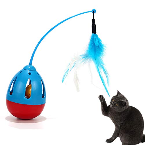 Lidylinashop Interaktives Katzenspielzeug Katzen Spielzeug Kätzchen-Spielwaren für Innenkatzen Katze Spielzeug Bälle Blue von Lidylinashop