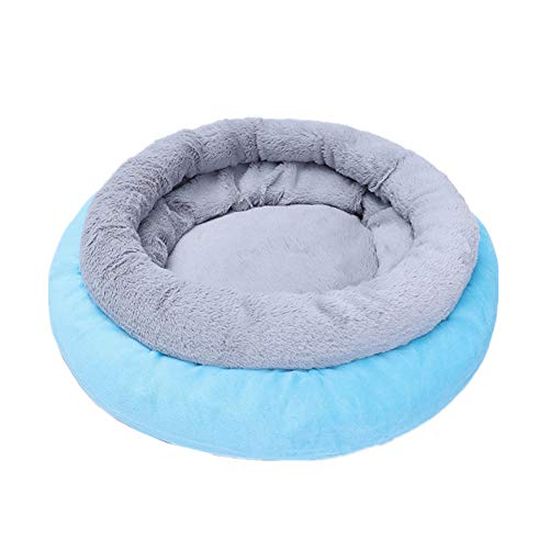 Lidylinashop Katzenhöhle Hundehaus Für Drinnen Haustierbetten Für Katzen Haustier-Innenhaus Hundeschlafsäcke Kleines Katzenbett Hundehöhlenbett L,Blue von Lidylinashop