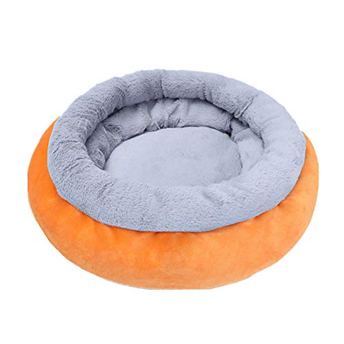 Lidylinashop Katzenhöhle Hundehaus Für Drinnen Haustierbetten Für Katzen Haustier-Innenhaus Hundeschlafsäcke Kleines Katzenbett Hundehöhlenbett L,orange von Lidylinashop