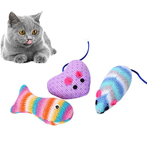 Lidylinashop Spielzeug Katze Katzenspielzeug Katze Ballspielzeug Interaktives Katzenspielzeug Katze Spielzeug Bälle Kätzchen-Spielwaren für Innenkatzen 3pcs von Lidylinashop