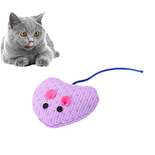 Lidylinashop Spielzeug Katze Katzenspielzeug Katze Ballspielzeug Interaktives Katzenspielzeug Katze Spielzeug Bälle Kätzchen-Spielwaren für Innenkatzen Heart von Lidylinashop