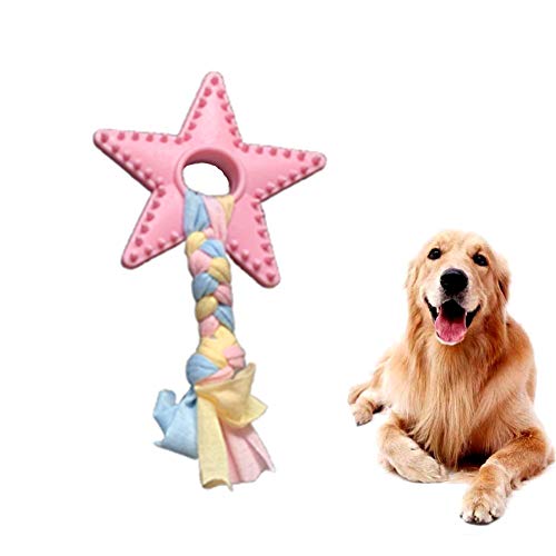 Lidylinashop kauknochen Hunde groß Hunde Spielzeug für welpen Interaktive Hund Spielzeug Hund Spielzeug für langeweile Hund Seil Spielzeug barbedstar,pink von Lidylinashop