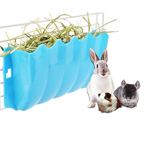 Meerschweinchen Zubehoer Hasen Zubehör Heu-Feeder-Box Futterschalen für Haustiere Kaninchenfutter Bowl Heimtierbedarf Kleintiere Blue von Lidylinashop