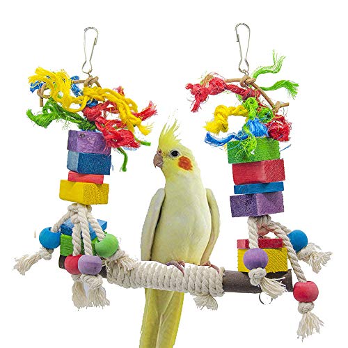 Vogelspielzeug Wellensittich Spielzeug FüR Den KäFig Vögel Spielzeug Vogelspielzeug Papagei Spielzeug African Grey Vogelspielzeug Für Papageienvögel von Lidylinashop