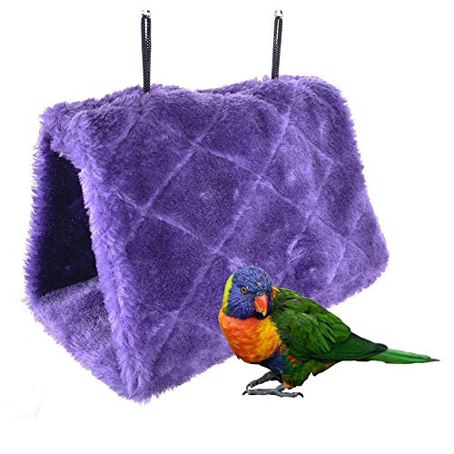 Wellensittich ZubehöR VogelkäFig ZubehöR Wellensittich Nymphensittich Spielzeug Wellensittich Spielzeug Papageienbarsch Papagei Sitzstangen Purple,L von Lidylinashop