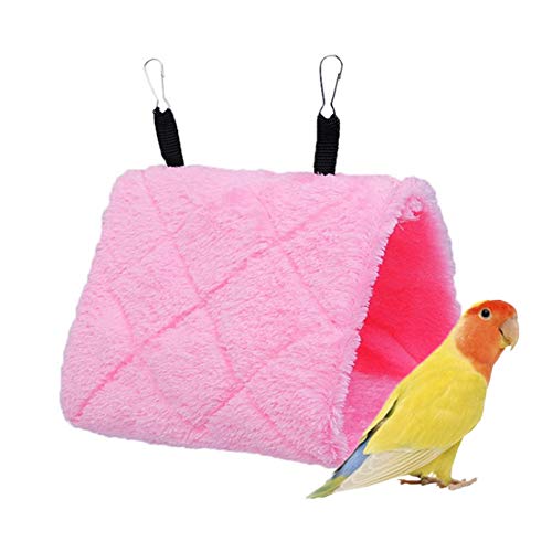 Wellensittich ZubehöR VogelkäFig ZubehöR Wellensittich Nymphensittich Spielzeug Wellensittich Spielzeug Papageienbarsch Papagei Sitzstangen pink,L von Lidylinashop