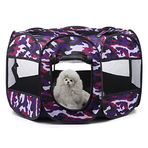 laufstall Katze tierlaufstall Katzenkäfige drinnen Hundehütte und Laufen Meerschweinchen Pen Tierstift Indoor Rabbit Run Pet Pen Laufstall für Hunde Purple von Lidylinashop