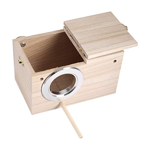 LiebeWH Holz-Vogelzuchtbox, 12 X 12 X 19,5 cm, Vogelzuchtbox, Vogelhaus, Holz-Vogelhaus, Haustier, Warme Inkubations-Zuchtbox für die Vogelzucht von LiebeWH