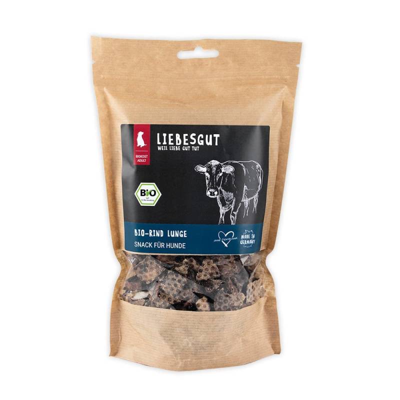 Bio Rind Lunge Trainingshappen von Liebesgut Tiernahrung