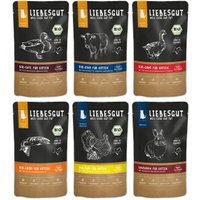 LIEBESGUT Katzenfutter Friss-dich-satt Paket Adult & Sensitiv 72 x 100 g LIEBESGUT Katzenfutter Friss-dich-satt Paket Adult & Sensitiv 72 x 100 g von Liebesgut