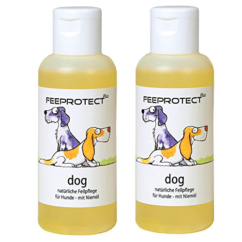 Lieblingshund Feeprotect Dog Plus Fellpflege 2 x 100ml Flasche - 100% natürlicher Schutz und Pflege von Lieblingshund