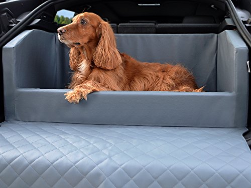 Travelmat PLUS Kofferraum Hundebett fürs Auto 90x70 cm Kunstleder grau von Lieferung durch ridge-shop.de