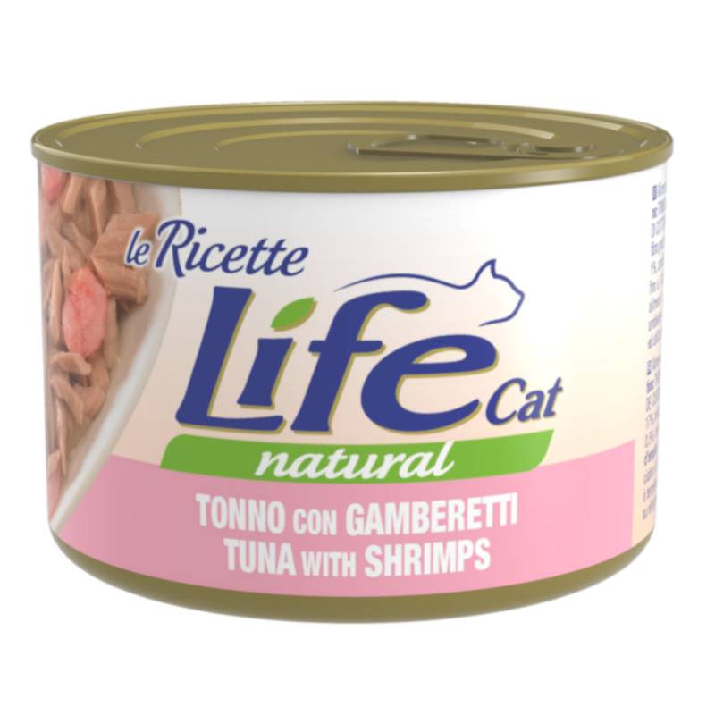 Life Cat "Le Ricette" 4 x 150 g - Thunfisch mit Garnelen von Life Cat Natural