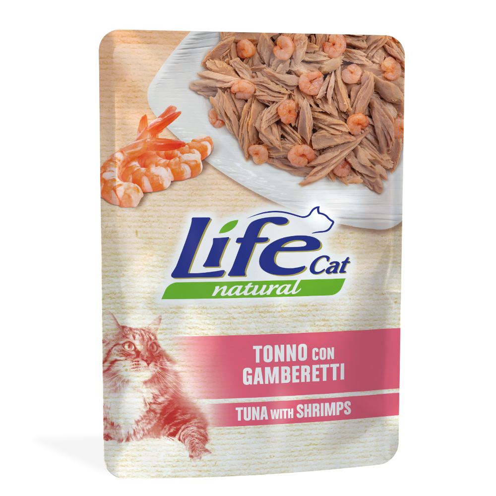 Life Cat Natural Adult 6 x 70 g - Thunfisch mit Garnelen von Life Cat Natural