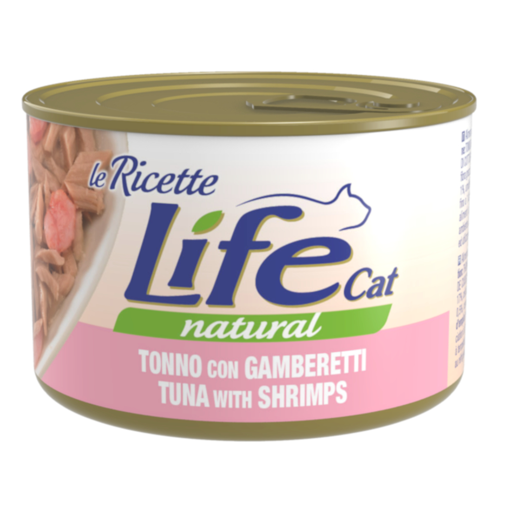 Sparpaket Life Cat "Le Ricette" 24 x 150 g - Thunfisch mit Garnelen von Life Cat Natural