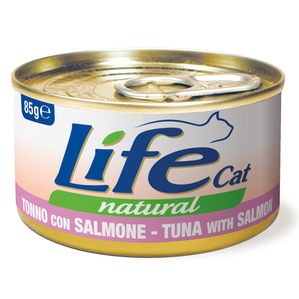 LifeCat Adult Thunfisch und Lachs - 24 x 85 g von Life Cat Wet