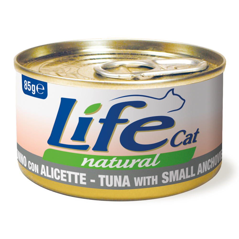 LifeCat Adult Thunfisch und kleine Anchovies - 24 x 85 g von Life Cat Wet