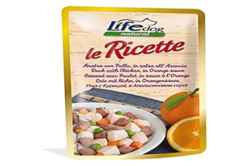 Life Dog 20041 Beutel Ente mit Huhn mit Orangengeschmack, 95 g von Life Dog