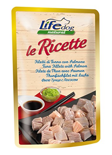 Life Dog 20044 Beutel mit Thunfisch und Lachsfilet, 95 g von Life Dog