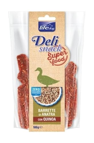 DELISNACK SUPERFOOD BARRETTE DI ANATRA CON QUINOA. 100GR von Life