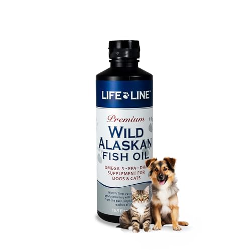 Lifeline Premium Wild Alaskan Fish Oil Skin Coat Supplement for Dog Cat 16.5z von Lifeline Pet Nutrition