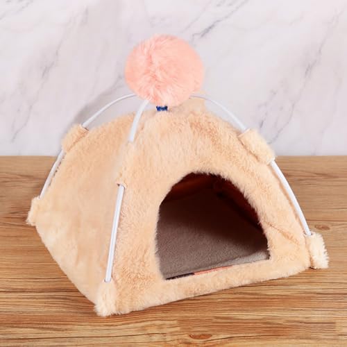 Lifup Winter Warm Vogelnest Haus, Plüsch Haustier Vogelkäfig Käfig Hamster Haus Papagei BettVogelnest Hütte Zelt Bett für Ara Wellensittiche Nymphensittiche Kakadu Kanarienvögel Orange L von Lifup