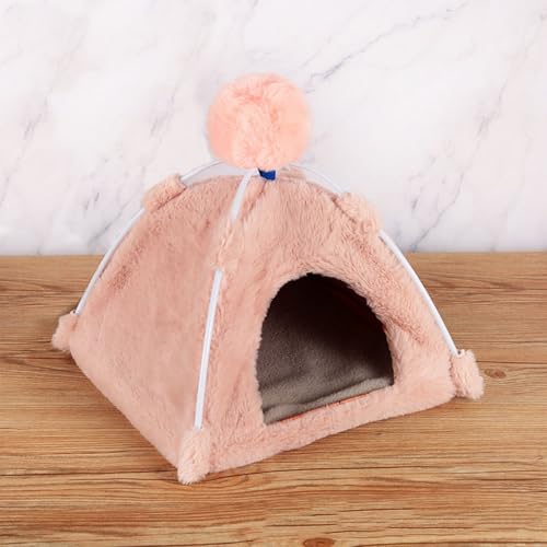 Lifup Winter Warm Vogelnest Haus, Plüsch Haustier Vogelkäfig Käfig Hamster Haus Papagei BettVogelnest Hütte Zelt Bett für Ara Wellensittiche Nymphensittiche Kakadu Kanarienvögel Rosa L von Lifup