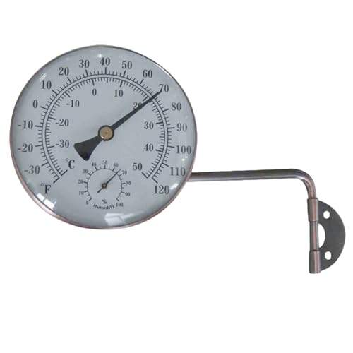 Ligeinsrk Wetterstation Thermometer & Hygrometer -Messing 4 -Zifferblatt für Innen-/Außenbereich, misst -30-50 ℃, 0-100% RH Ligeinsrk Wetterstation Thermometer & Hygrometer -Messing 4 -Zifferblatt für Innen-/Außenbereich, misst -30-50 ℃, 0-100% RH von Ligeinsrk