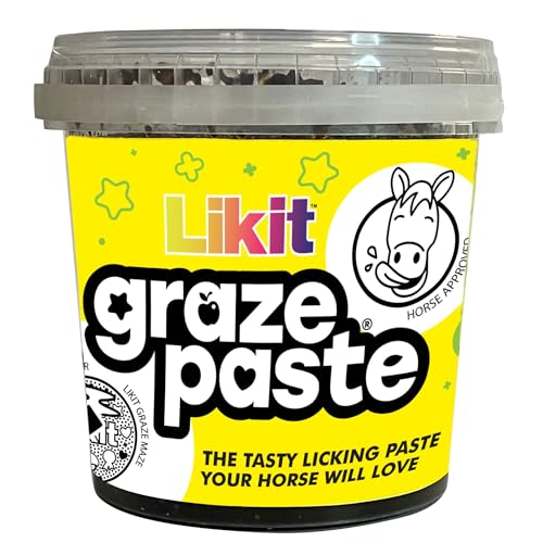 Likit Graze Paste Pferdeleckpaste | Verwendung mit Likit Graze Maze Pferdeleckmatte | Leckeres Pferdelecken, das Ihr Pferd lieben wird, 1,2 kg von Likit