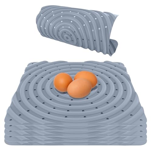 Lil'Clucker 6 waschbare Hühner-Nistunterlagen zum Eierlegen – Nistunterlagen für Hühnerstall – graue Nistkasten-Pads für Hühner – langlebige Hühnereinstreu für Stall, Geflügel-Nistkasten-Pads für von Lil'Clucker