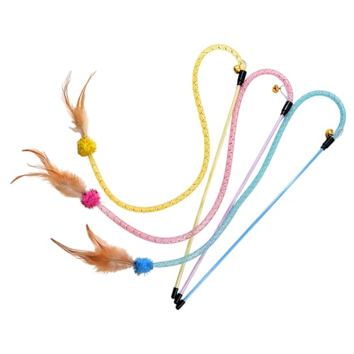 Lilinzhi 3propes Interaktive Katzen Teaser Spielzeugset Buntes Elastisches Netzröhrentabwand Mit Weich Gefiederten Stimulierung Der Jagdfähigkeit Bunte Katzen Übung Zauberstab Lilinzhi 3propes Interaktive Katzen Teaser Spielzeugset Buntes Elastisches Netzröhrentabwand Mit Weich Gefiederten Stimulierung Der Jagdfähigkeit Bunte Katzen Übung Zauberstab von Lilinzhi