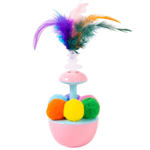 Lilinzhi Wobbler Teaser Spielzeug Für Gefederte Spielzeugkatzen Von Katzen Die Mit Pompoms Teaser Für Innenkampfe Necken Lilinzhi Wobbler Teaser Spielzeug Für Gefederte Spielzeugkatzen Von Katzen Die Mit Pompoms Teaser Für Innenkampfe Necken von Lilinzhi