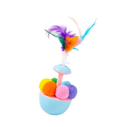 Lilinzhi Wobbler Teaser Spielzeug Für Gefederte Spielzeugkatzen Von Katzen Die Mit Pompoms Teaser Für Innenkampfe Necken Lilinzhi Wobbler Teaser Spielzeug Für Gefederte Spielzeugkatzen Von Katzen Die Mit Pompoms Teaser Für Innenkampfe Necken von Lilinzhi