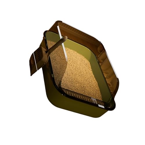 Lilinzhi Semizierte Katzentoilette Mit Wand Splash Kräftigen Kratzfeste Verbesserung des Geruchsprävention Müllschale Für Katzen Übergroße Geschlossene Katzen Toilette Lilinzhi Semizierte Katzentoilette Mit Wand Splash Kräftigen Kratzfeste Verbesserung des Geruchsprävention Müllschale Für Katzen Übergroße Geschlossene Katzen Toilette von Lilinzhi