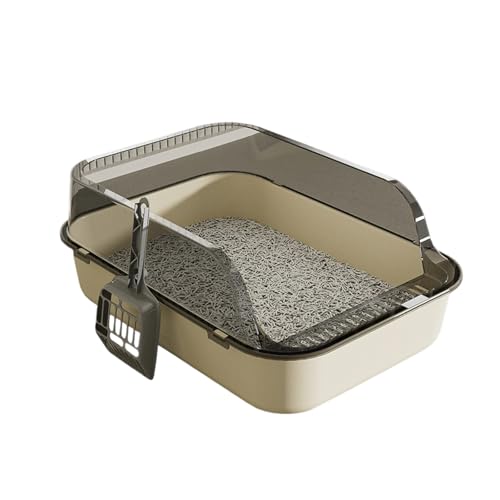 Lilinzhi Semizierte Katzentoilette Mit Wand Splash Kräftigen Kratzfeste Verbesserung des Geruchsprävention Müllschale Für Katzen Übergroße Geschlossene Katzen Toilette Lilinzhi Semizierte Katzentoilette Mit Wand Splash Kräftigen Kratzfeste Verbesserung des Geruchsprävention Müllschale Für Katzen Übergroße Geschlossene Katzen Toilette von Lilinzhi