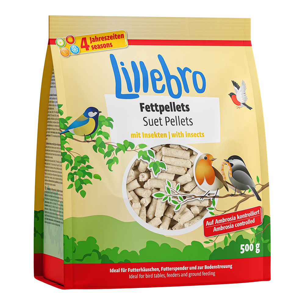 Fettpellets mit Cranberries oder Insekten zum Probierpreis! - 500 g mit Insekten von Lillebro