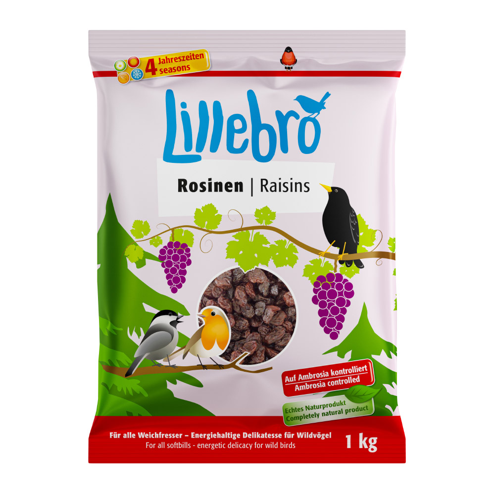 Lillebro Futterrosinen  - 3 x 1 kg von Lillebro