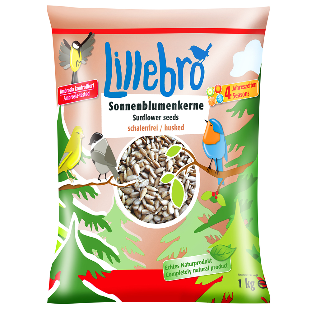 Lillebro Sonnenblumenkerne, geschält - 1 kg Lillebro Sonnenblumenkerne, geschält - 1 kg von Lillebro
