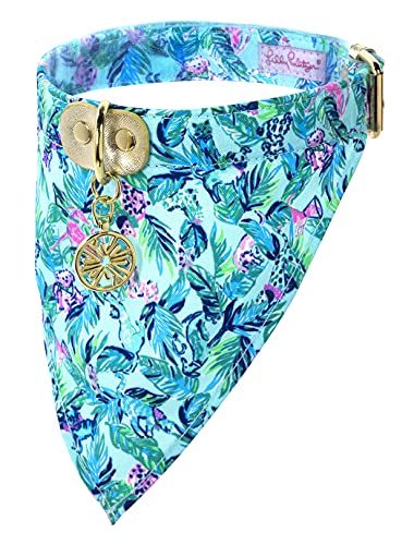 Lilly Pulitzer Collar with Bandana Barking Up The Palm Tree MD/LG (25.25") von Lilly Pulitzer