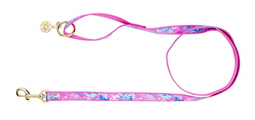 Lilly Pulitzer Süße Hundeleine mit Griffschlaufe, lange Laufleine für Haustiere bis zu 40 kg, Splendor in The Sand (S/M) von Lilly Pulitzer