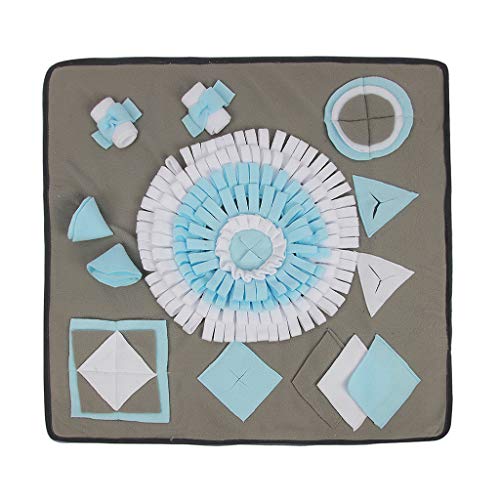 Pet Dog Snuffle Mat Nose Smell Training Blanket Sniffing Pad Slow Feeding Bowl Food Dispenser Carpet Relieve Stress Non-Slip Puzzle Toys Dogs Feeding Mat von Lily Brown