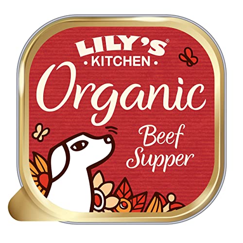 Lily's Kitchen Mit natürlichen Zutaten hergestellt Nassfutter für ausgewachsene Hunde Hundefutter Schale Bio- Rindfleisch 150 g von Lily's Kitchen