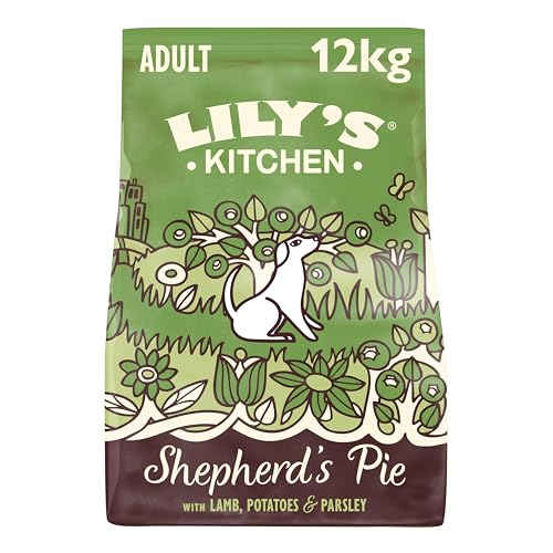 Lily's Kitchen Mit natürlichen Zutaten hergestellt Für ausgewachsene Hunde Trockenfutter Hirtenkuchen Ausgewogene Rezeptur (12kg Beutel) von Lily's Kitchen