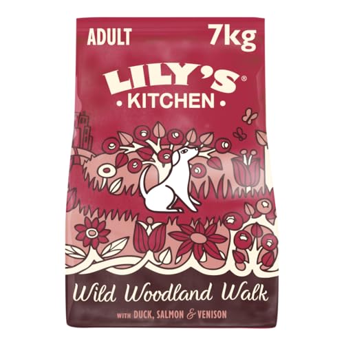 Lily's Kitchen Mit natürlichen Zutaten hergestellt Für ausgewachsene Hunde Trockenfutter Ente Lachs & Hirsch Getreidefreie Rezeptur 7kg von Lily's Kitchen